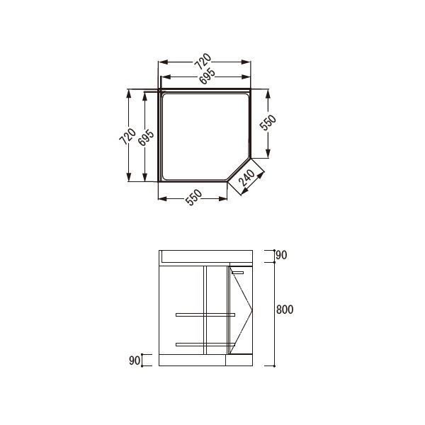 �饤�� �����ѥ�������ʥ륭�å��� O���꡼��  ��Ĵ����  �ָ�720mm�ڱ���550mm�� OCF-72