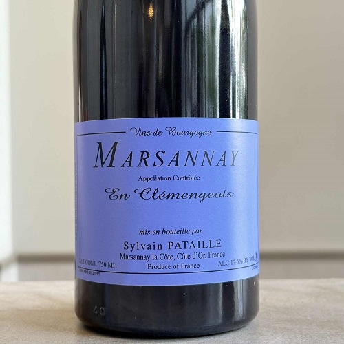 シルヴァンパタイユ マルサネ クレモンジョ 2022 シルヴァン・パタイユ マルサネ・ルージュ オン・クレモンジョ 2022 赤