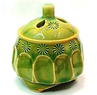 香炉/香立】清水焼 菊紋そぎ香炉（紙箱付） | お香/香炉/伝統工芸品