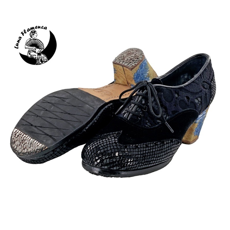 フラメンコ靴 ルナフラメンカ LUNA FLAMENCA 黒35