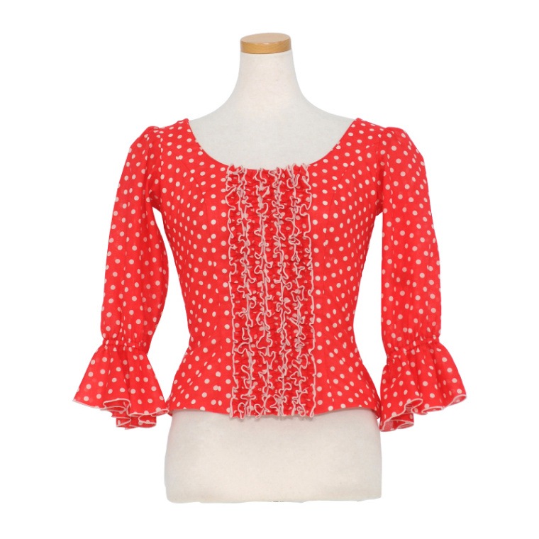 りか❗水玉模様 パフスリーブブラウス 61falq5nLVL._SY350_QL65_.jpg