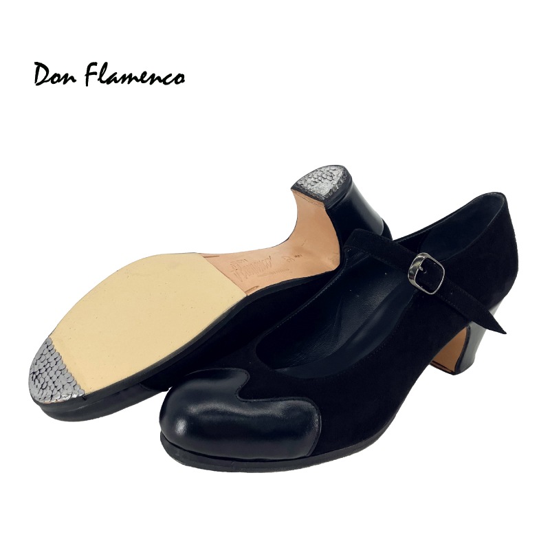 ☆ドン・フラメンコ☆フラメンコシューズ／黒スエード