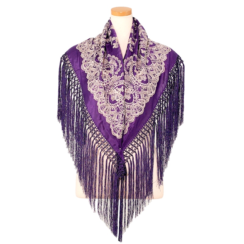 FL-2501 刺繍シージョ/パープル 「1点のみメール便可」 | マントン