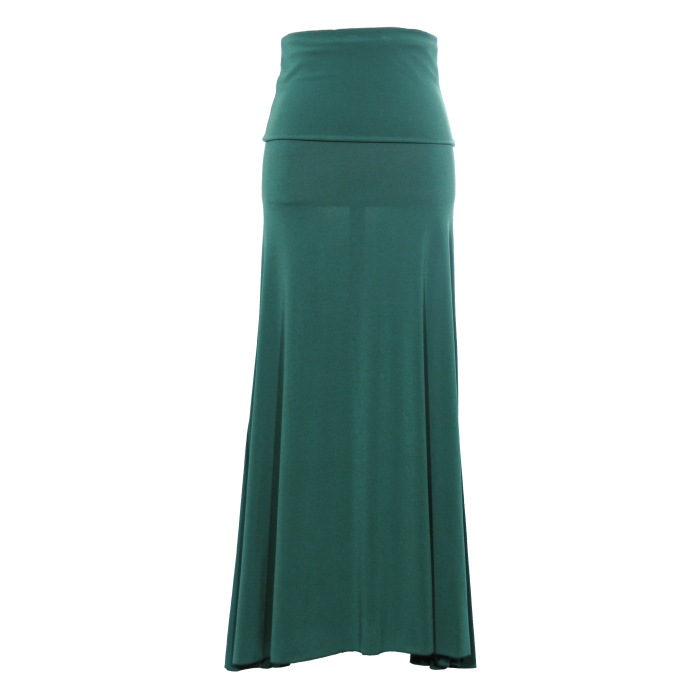 DF-1401 ハイウエストマーメイドフレアースカート/グリーン | レッスン