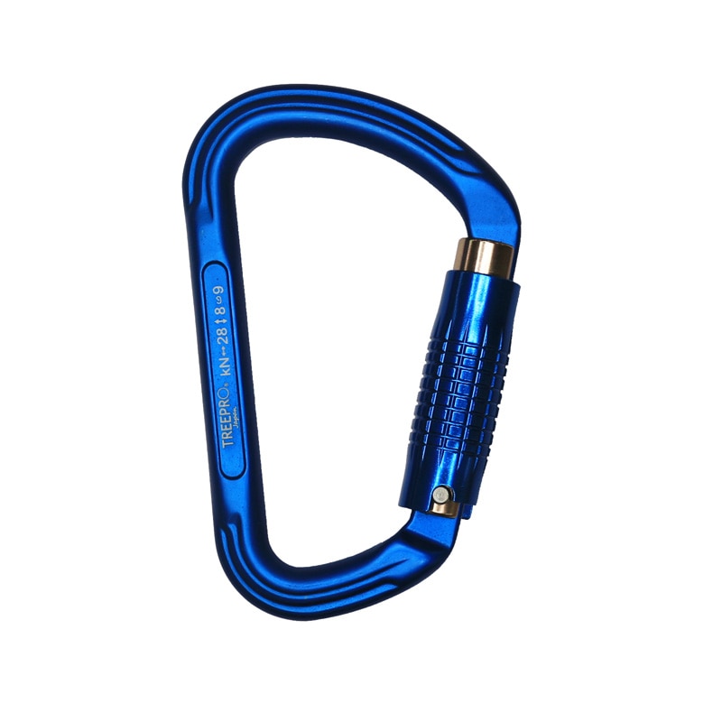 TREEPRO D型 カラビナ ブルー | TREE CLIMBING WORLD