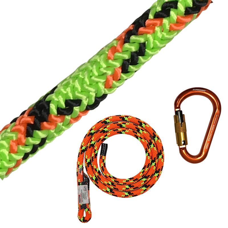 TREEPROクライミングロープキット ドラゴングリーン Φ11mm 36m | TREE