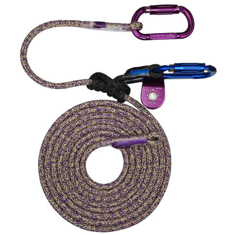 TREEPRO テクノラウルトラライトランヤード Φ10mm 4.5m パープル
