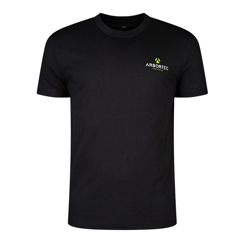 Arbortec AT5006 Arbortec Forestwear Tシャツ ブラックライム | TREE