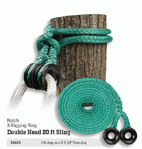 ノッチ ダブルヘッドビーストXリングΦ19mm 6m Notch Rope Logic Tenex
