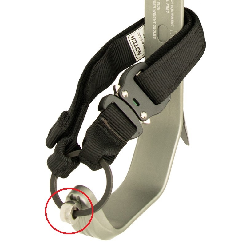 NOTCH スパイク用交換アイボルト・2個セット Climbers Eye Bolts