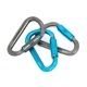 HMS ѡ ӥʡ3ĥåȡHMS Karabiner 3-Pack, Titanium/Turquoise