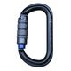 TREEPRO �ȥ�ץ륢������� ����ߥ����Х륫��ӥ� �����󥰥졼�ߥ֥롼 Aluminium Oval Karabiner Titaniumgray��Blue 