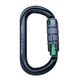 TREEPRO �ȥ�ץ륢������� ����ߥ����Х륫��ӥ� �����󥰥졼�ߥ��꡼�� Aluminium Oval Karabiner Titaniumgray��Green 