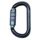 TREEPRO �ȥ�ץ륢������� ����ߥ����Х륫��ӥ� �����󥰥졼�ߥ��꡼�� Aluminium Oval Karabiner Titaniumgray��Green 
