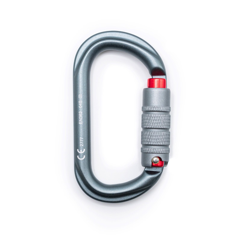K15TA �ȥ�ץ륢������� ����ߥ����Х륫��ӥ� Aluminium Oval Karabiner