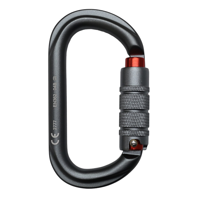 K15TA �ȥ�ץ륢������� ����ߥ����Х륫��ӥ� Aluminium Oval Karabiner 
