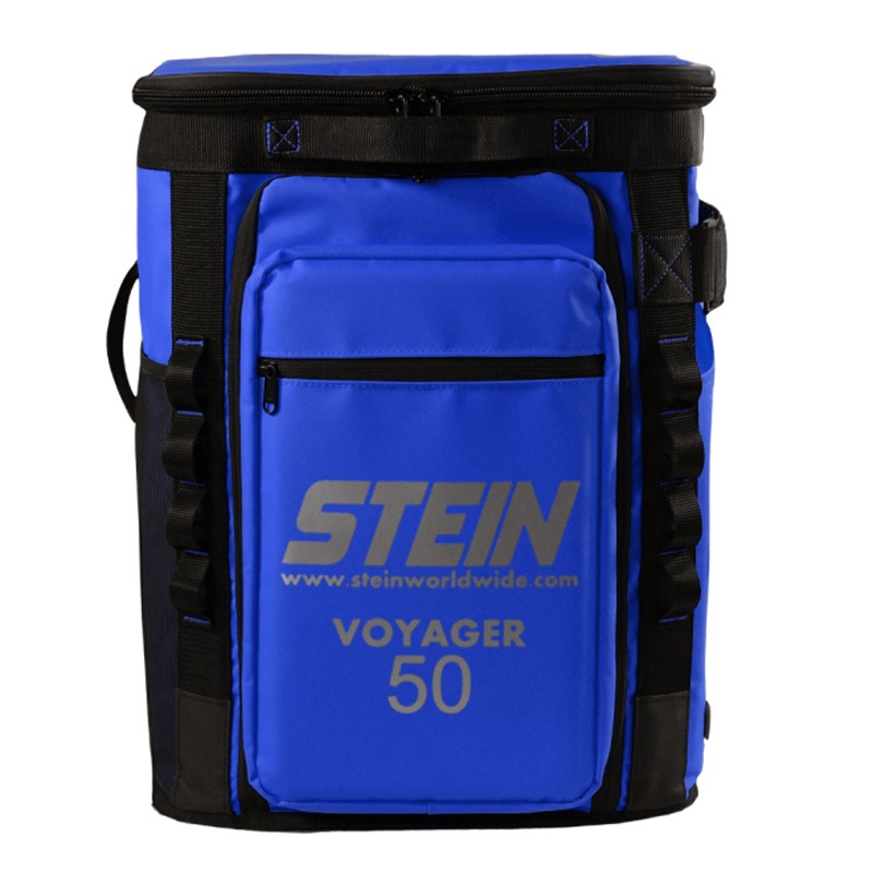 STEIN �ܥ����㡼���ȡ��졼���Хå� 50L �֥롼 �ܡ����15�Хå��դ� VOYAGER 50 Kit Storage Bag Blue Includes VAULT 15