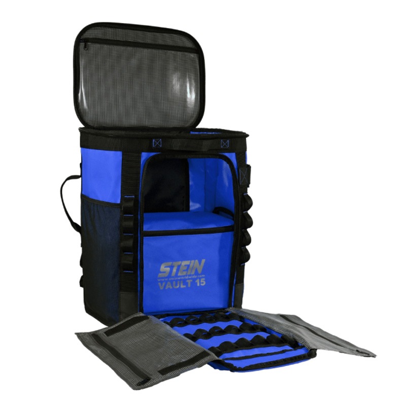 STEIN �ܥ����㡼���ȡ��졼���Хå� 50L �֥롼 �ܡ����15�Хå��դ� VOYAGER 50 Kit Storage Bag Blue Includes VAULT 15