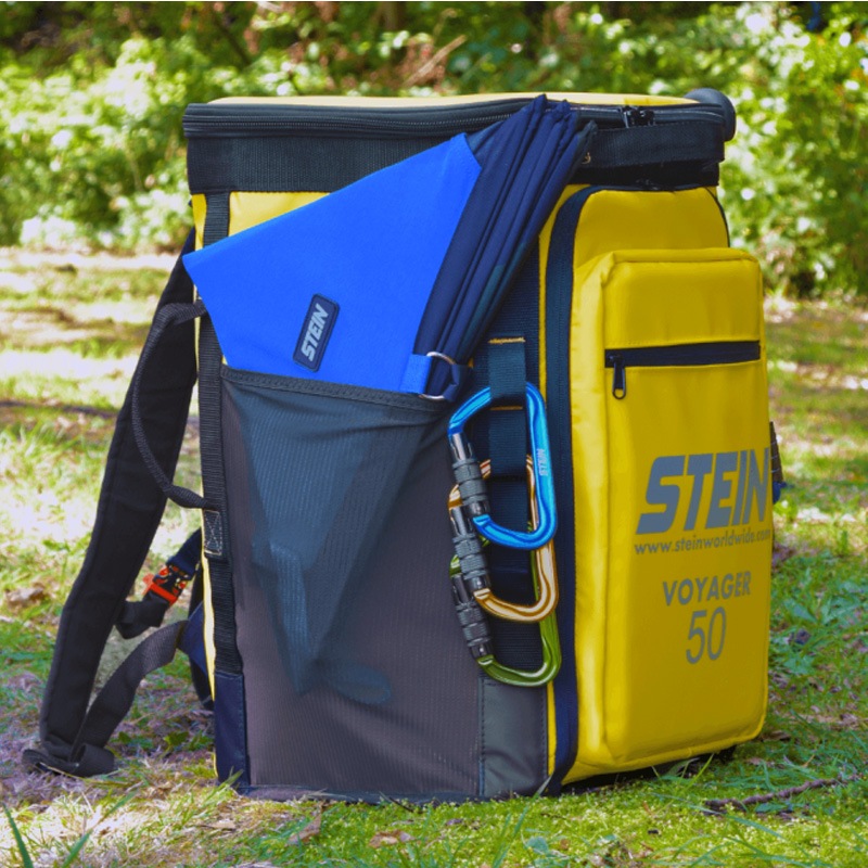 STEIN �ܥ����㡼���ȡ��졼���Хå� 50L �֥롼 �ܡ����15�Хå��դ� VOYAGER 50 Kit Storage Bag Blue Includes VAULT 15