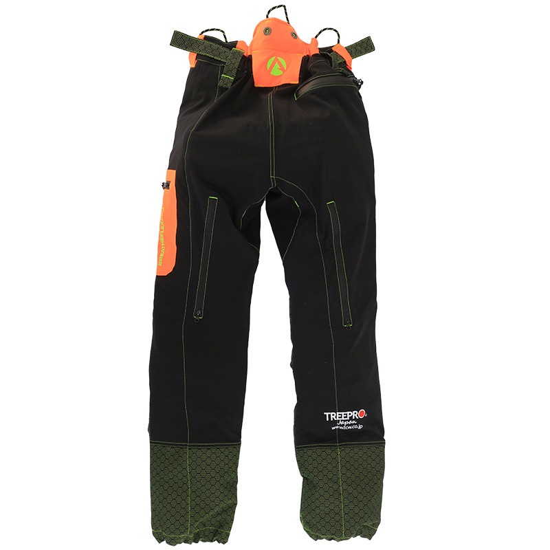 487☆cheza様リクエスト分☆ペグパンツ☆総丈90cm TREEPRO Breatheflex Pro チェンソーパンツ デザインA オレンジS(REG
