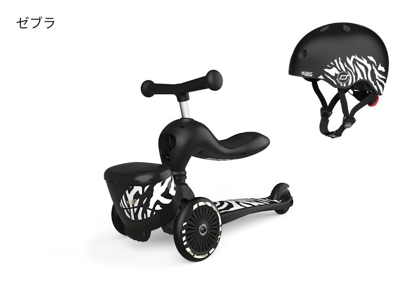 美品！室内のみで使用！SCOOT AND RIDE スケーター　ヘルメットセット 特別セット】スクート&ライド ハイウェイキック1 ライフスタイル