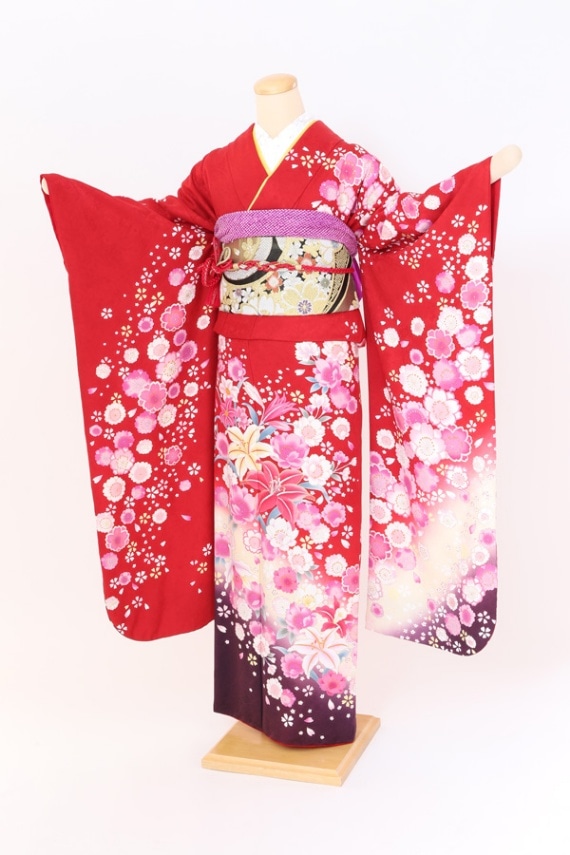 振袖 レンタル 成人式 フルセット 赤