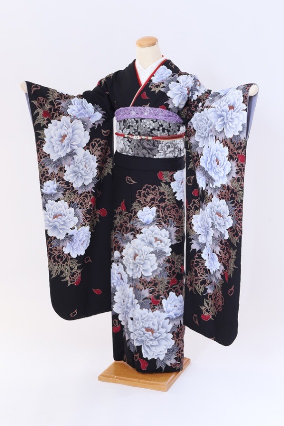 振袖 レンタル 成人式 フルセット 黒