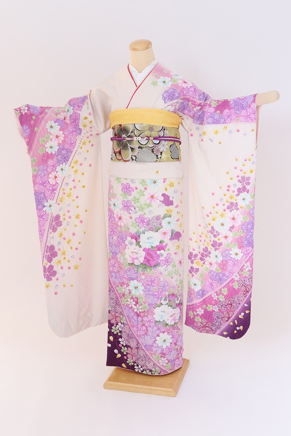 振袖 レンタル 成人式 フルセット 紫