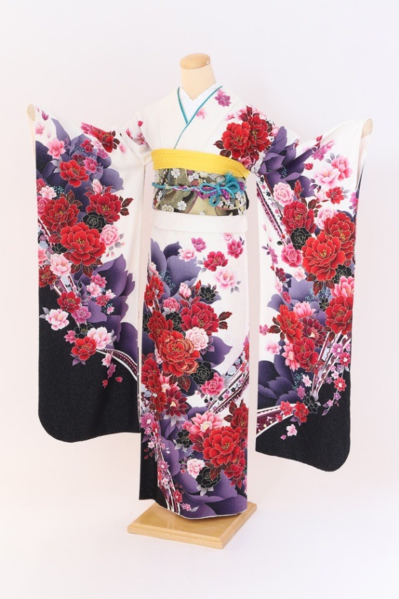 振袖 レンタル 成人式 フルセット 白