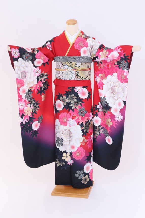 振袖 レンタル 成人式 フルセット 赤