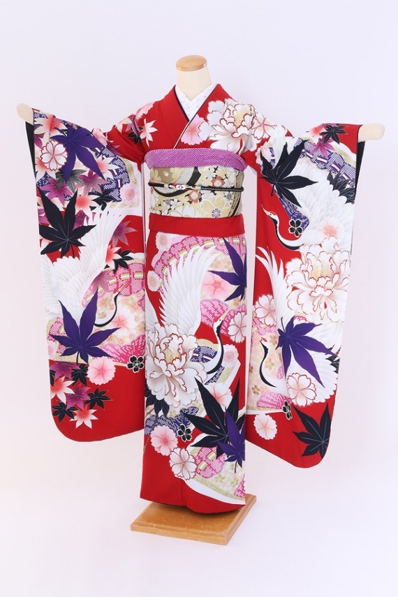振袖 レンタル 成人式 フルセット 赤