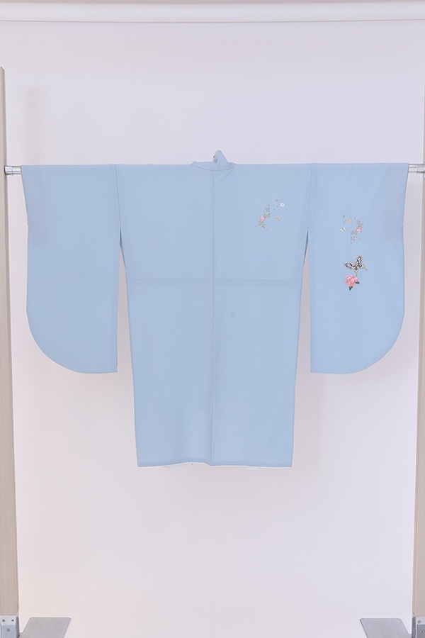 ２尺袖 単品レンタル 水色