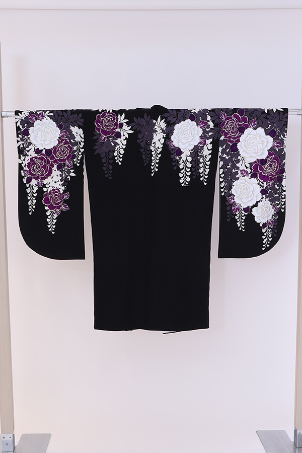 ２尺袖 単品レンタル 黒