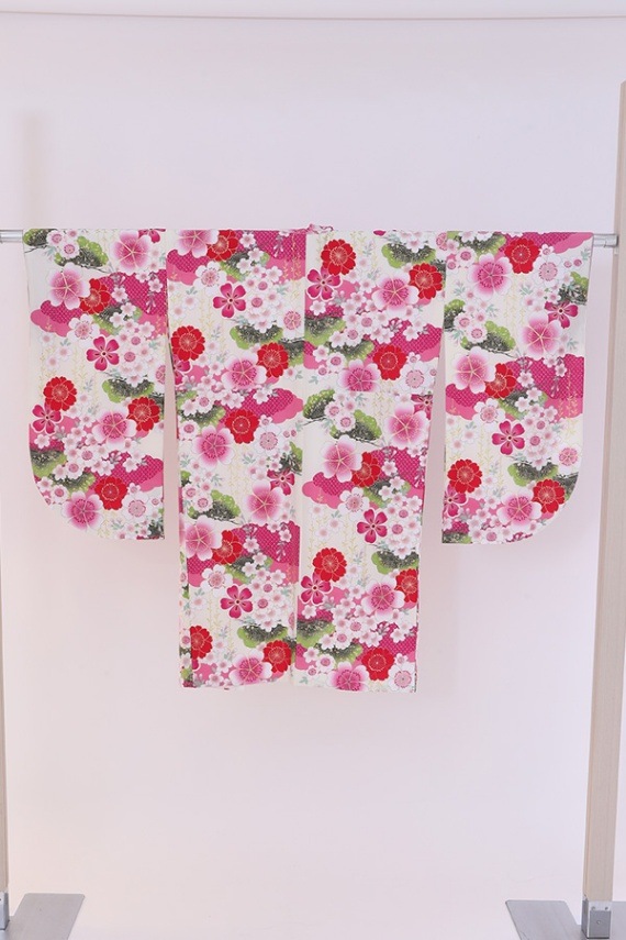 ２尺袖 単品レンタル 白