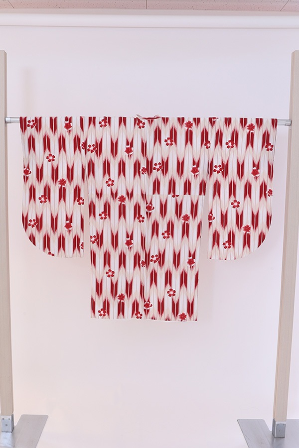 ２尺袖 単品レンタル 赤矢羽根