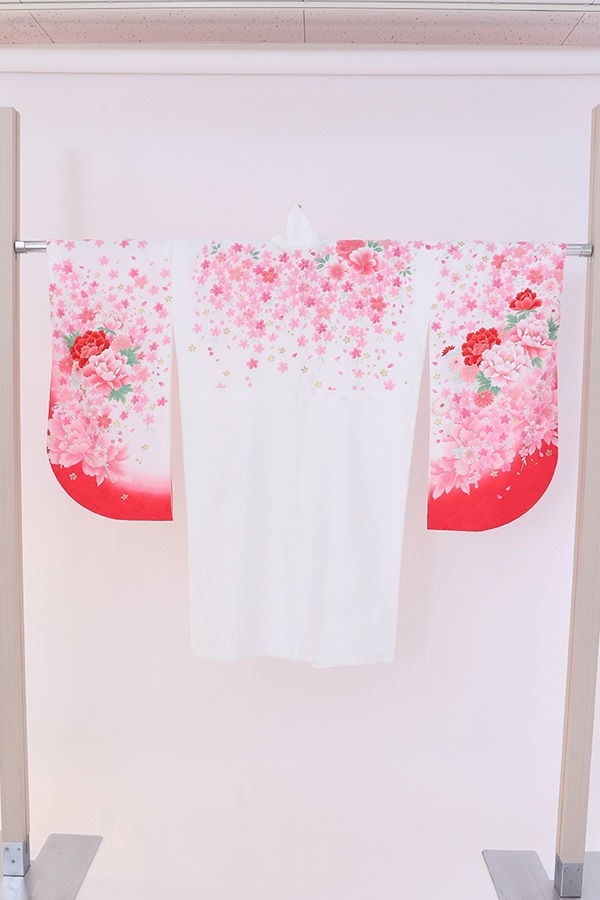 ２尺袖 単品レンタル 白
