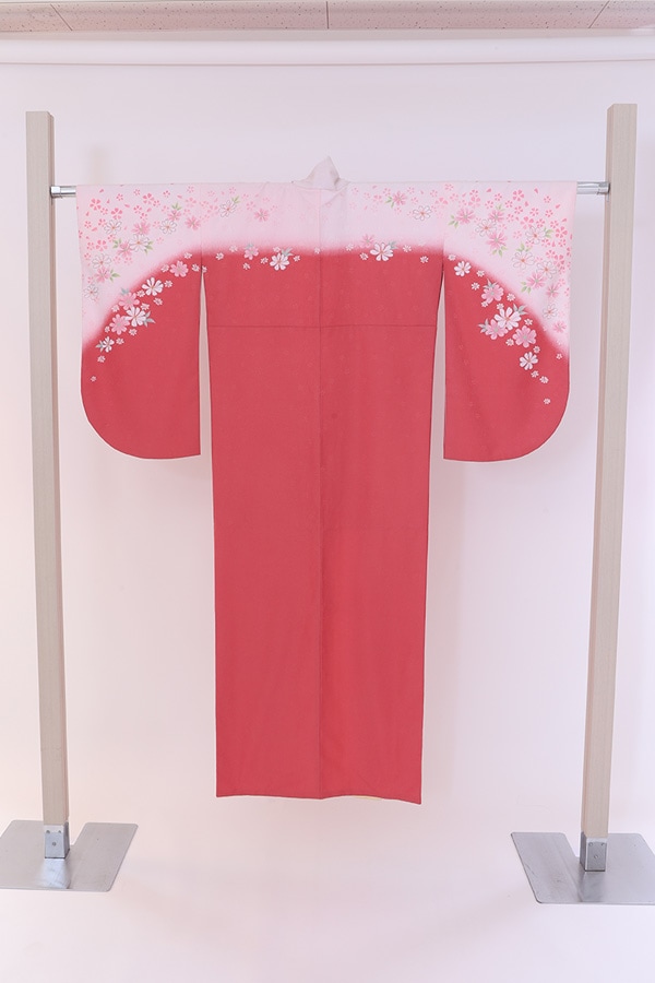 ２尺袖 単品レンタル 赤