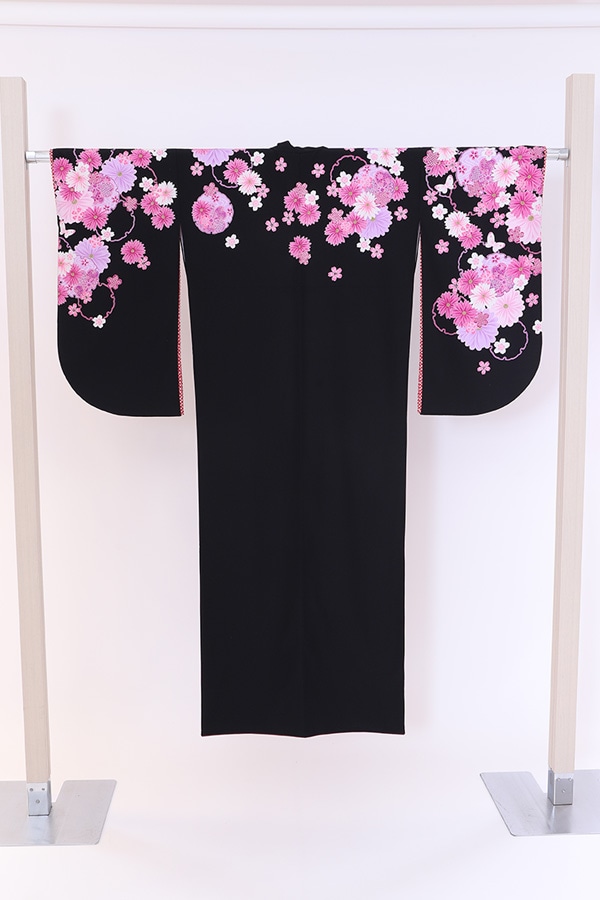 ２尺袖 単品レンタル 黒