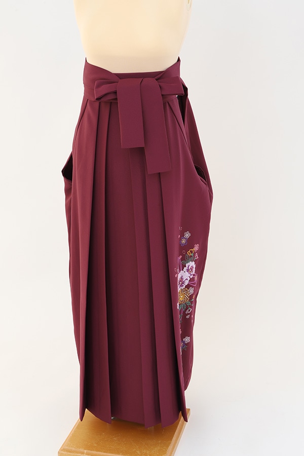 袴 レンタル 赤紫 刺繍