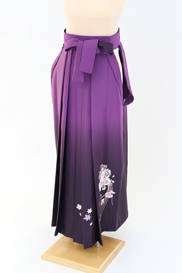 袴 レンタル 紫 ぼかし刺繍