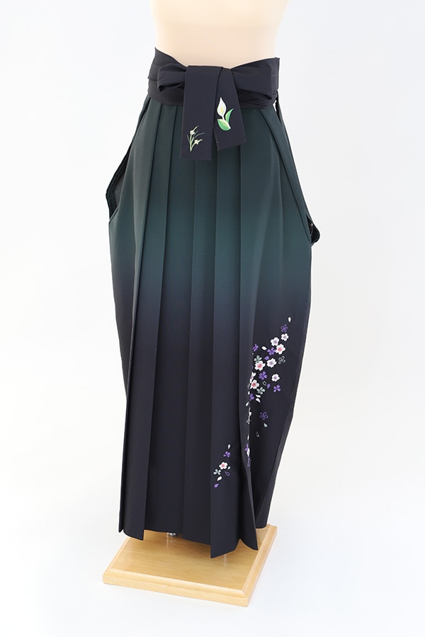 袴 レンタル 濃緑 刺繍