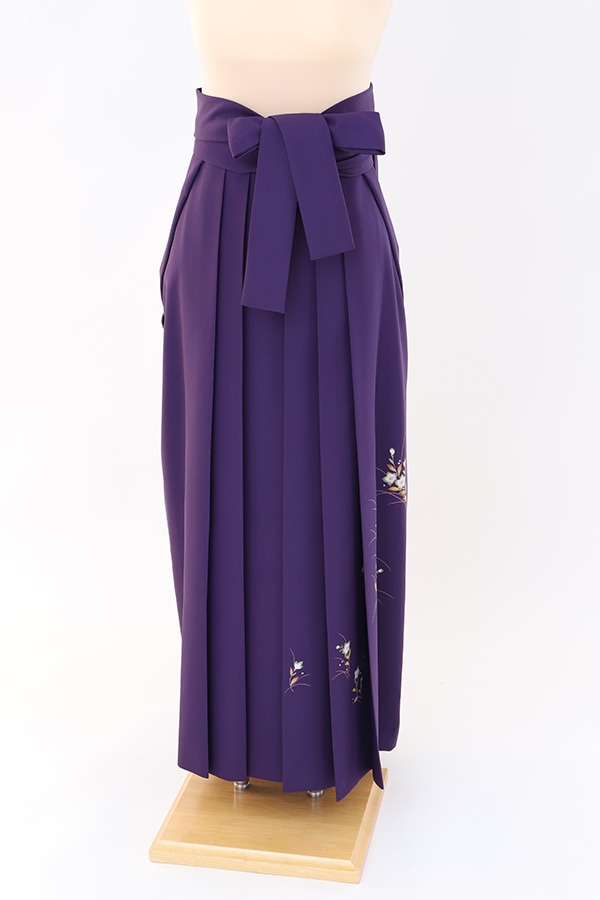 袴 レンタル 紫 柄有