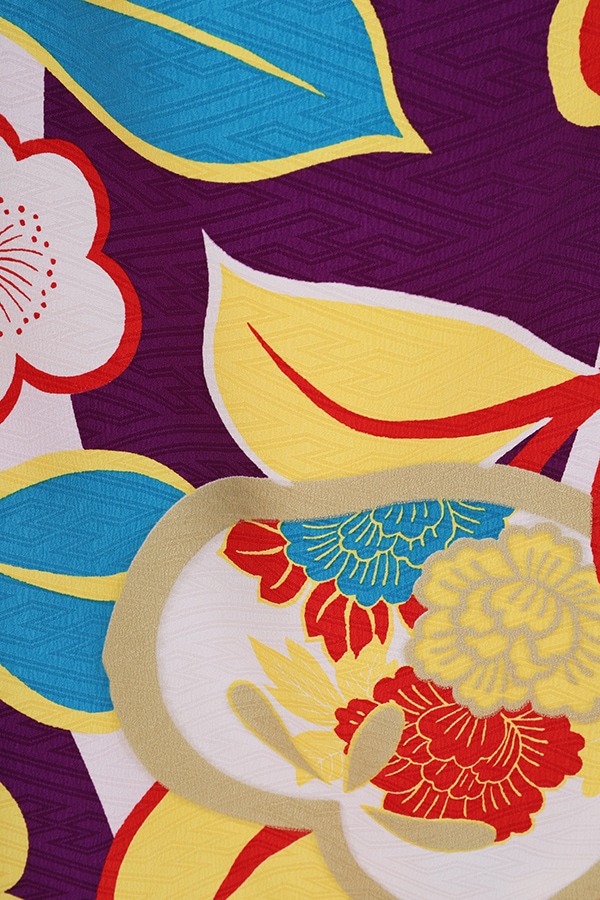 振袖 レンタル 成人式 フルセット 紫