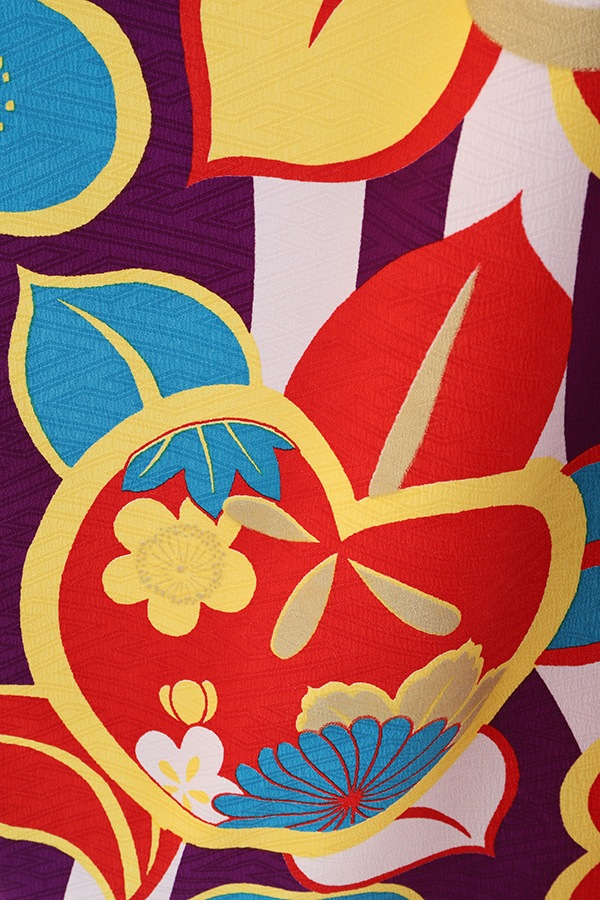 振袖 レンタル 成人式 フルセット 紫