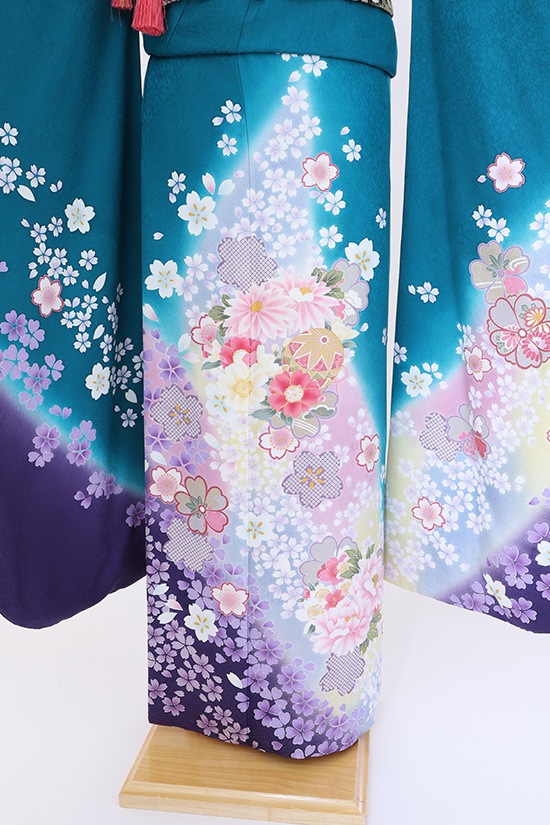 振袖 レンタル 成人式 フルセット 緑