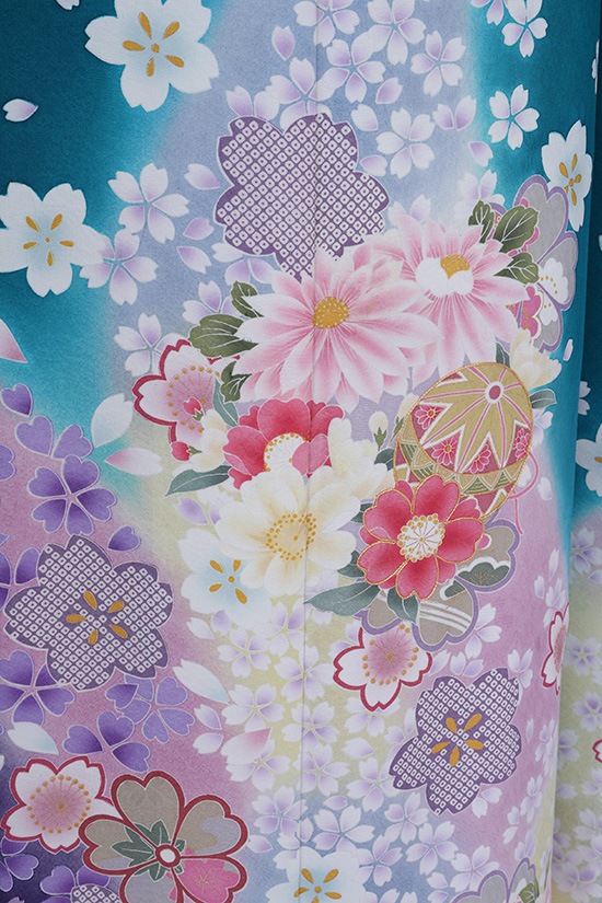 振袖 レンタル 成人式 フルセット 緑