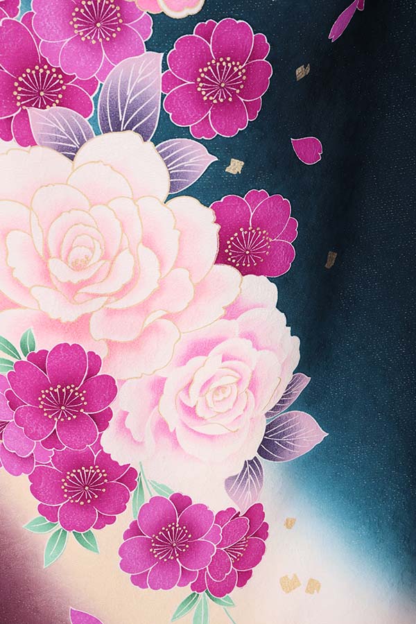 振袖 レンタル 成人式 フルセット 緑