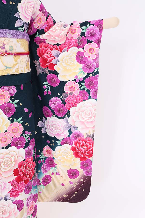 振袖 レンタル 成人式 フルセット 緑