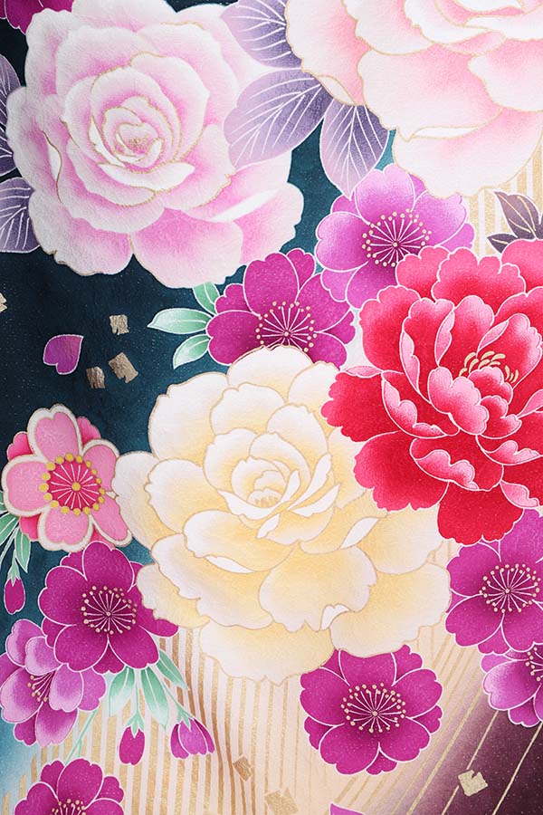 振袖 レンタル 成人式 フルセット 緑