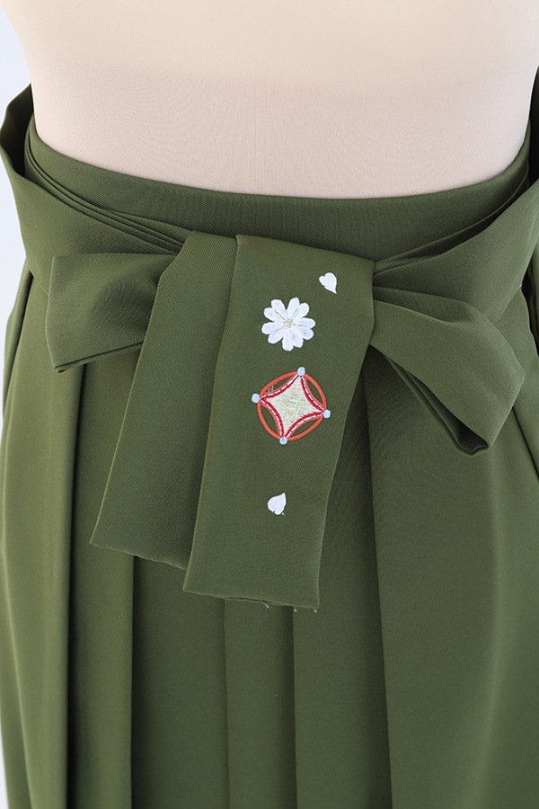 袴 レンタル 緑 刺繍
